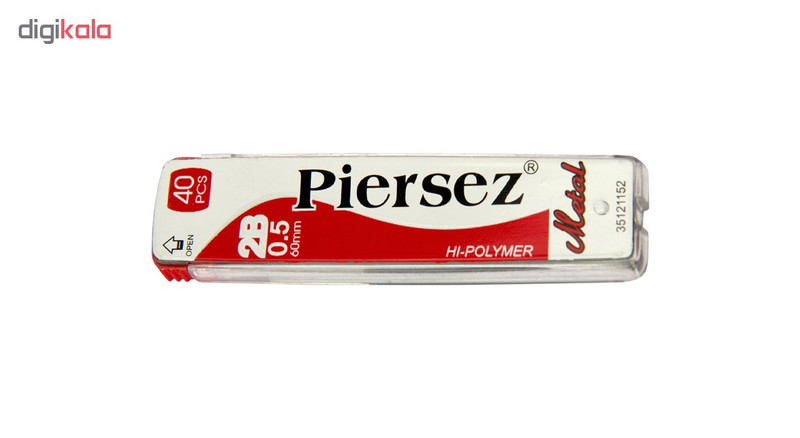 نوک مداد نوکی پییرسز کد PZW0135 مدل متال قطر 0.5 میلی متر بسته 12 عددی