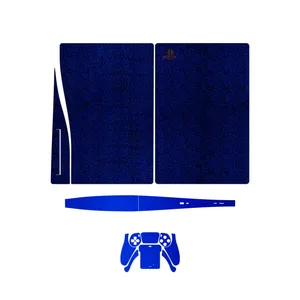 برچسب کنسول و دسته بازی PS5 ماهوت مدل  Blue_Holographic_Metallic_Blue