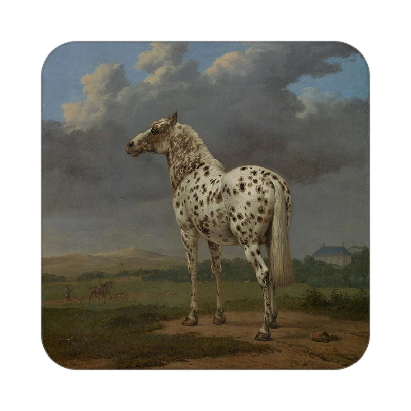 زیر لیوانی کاکتی طرح نقاشی رنگ روغن مدل mg10041