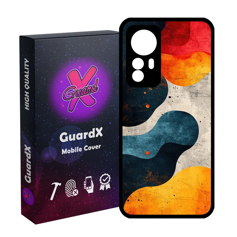 کاور گارد ایکس طرح رنگی مدل Glass10751 مناسب برای گوشی موبایل شیائومی Redmi Note 12S