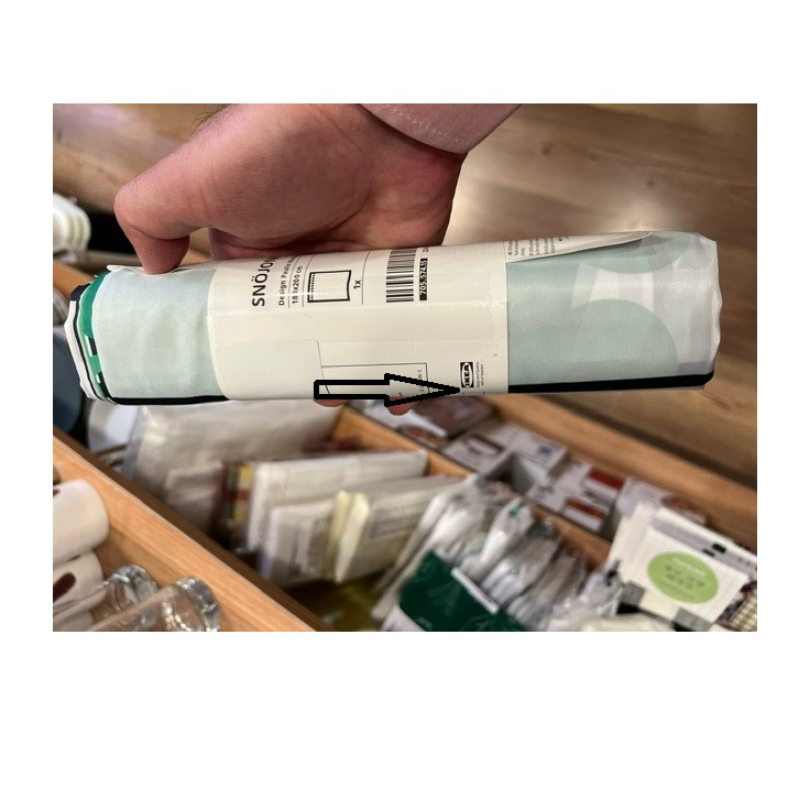 پرده حمام ایکیا مدل SNOJONKVILL کد 70557414 سایز 180x200 سانتیمتر