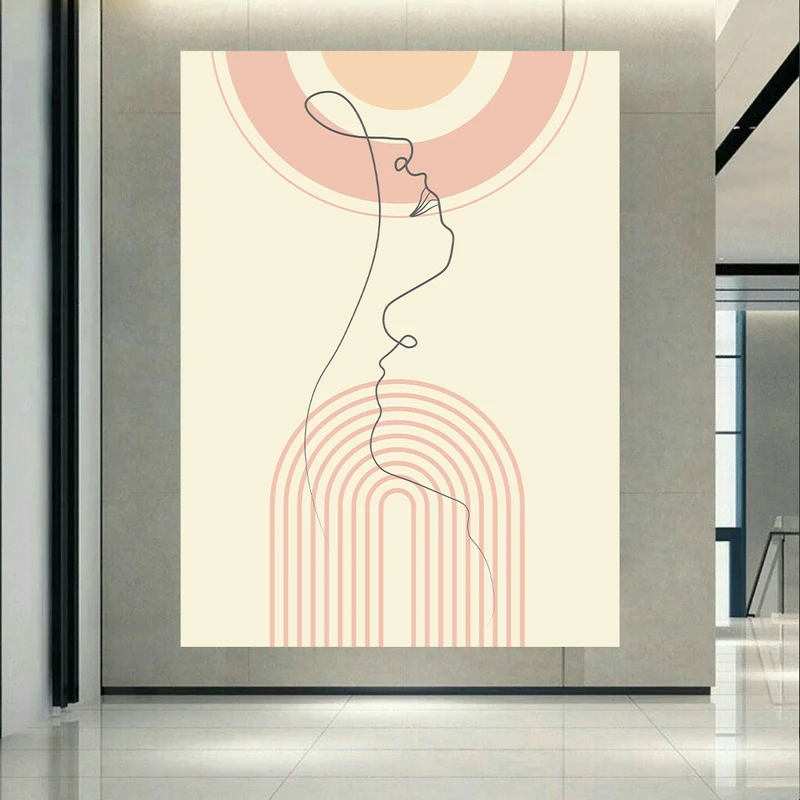  پوستر طرح مخمل مینیمال مدل چهره کد AR303918