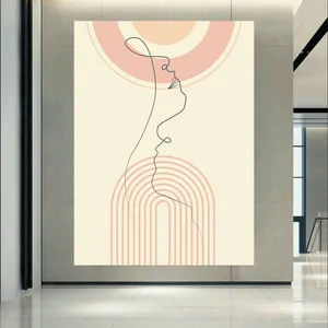  تابلو بوم طرح مینیمال مدل چهره کد PD20602