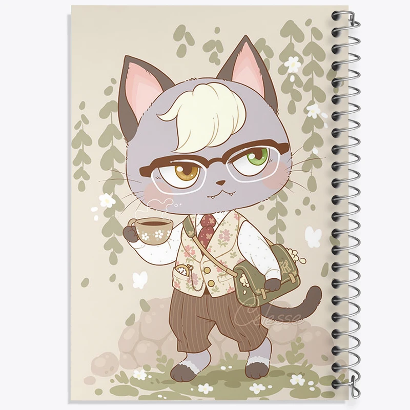 دفتر ژورنال نویسی 50 برگ خندالو مدل نقطه ای طرح بازی انیمال کراسینگ (Animal Crossing) کد 32671