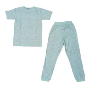 ست تی شرت آستین کوتاه و شلوار دخترانه مدل آبرنگی