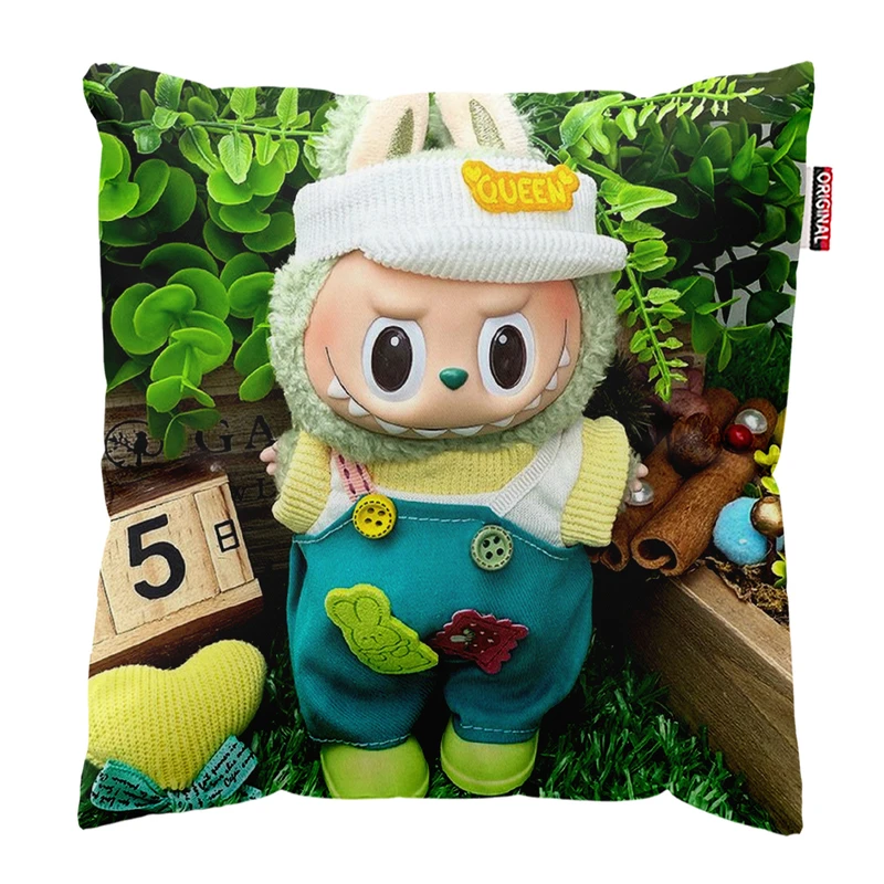 کوسن پاد آفرین مدل عروسک لبوبو کد PK301737 سایز 30*30 سانتی متر