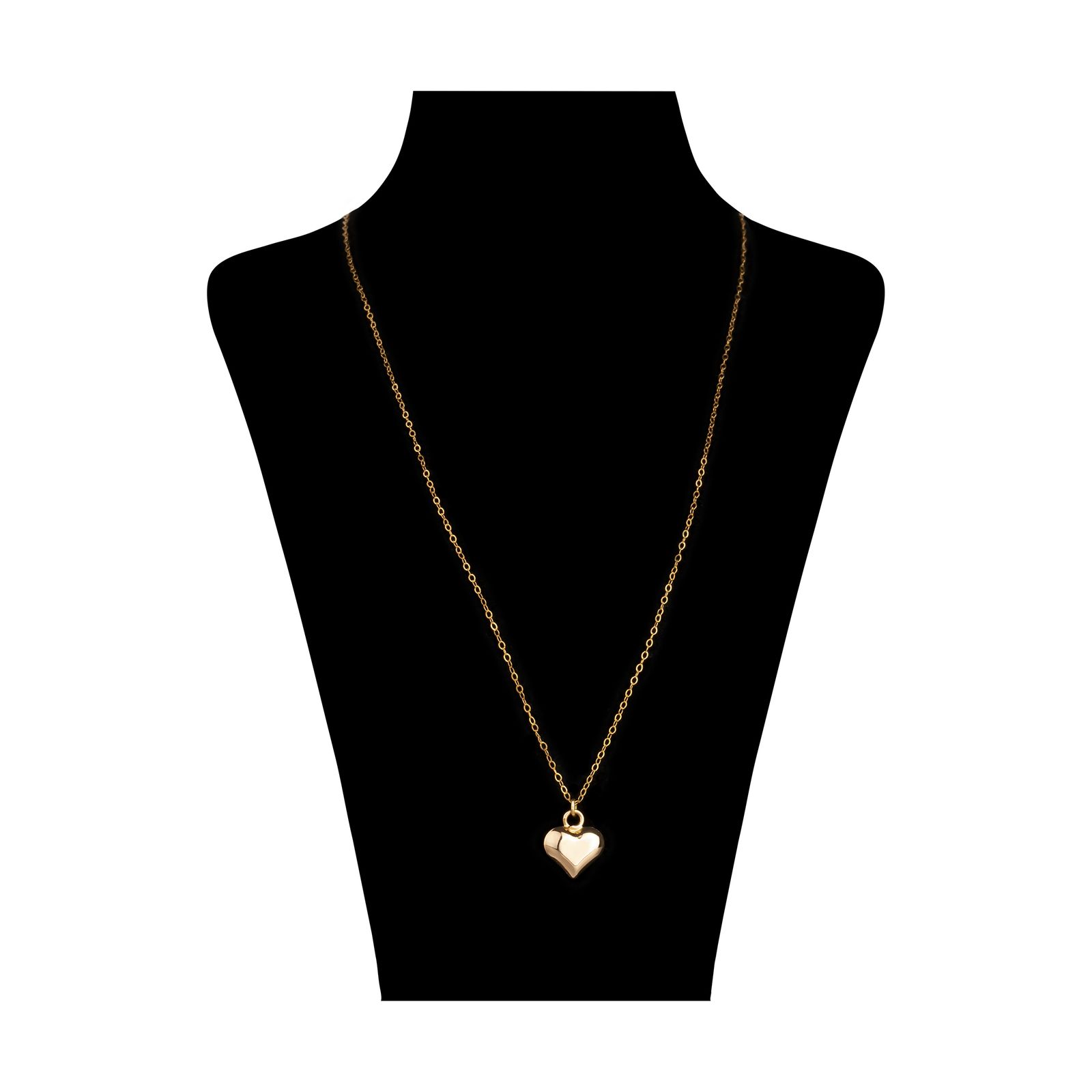 گردنبند طلا 18 عیار زنانه مایا ماهک مدل MM1105 طرح قلب 3 بعدی -  - 1