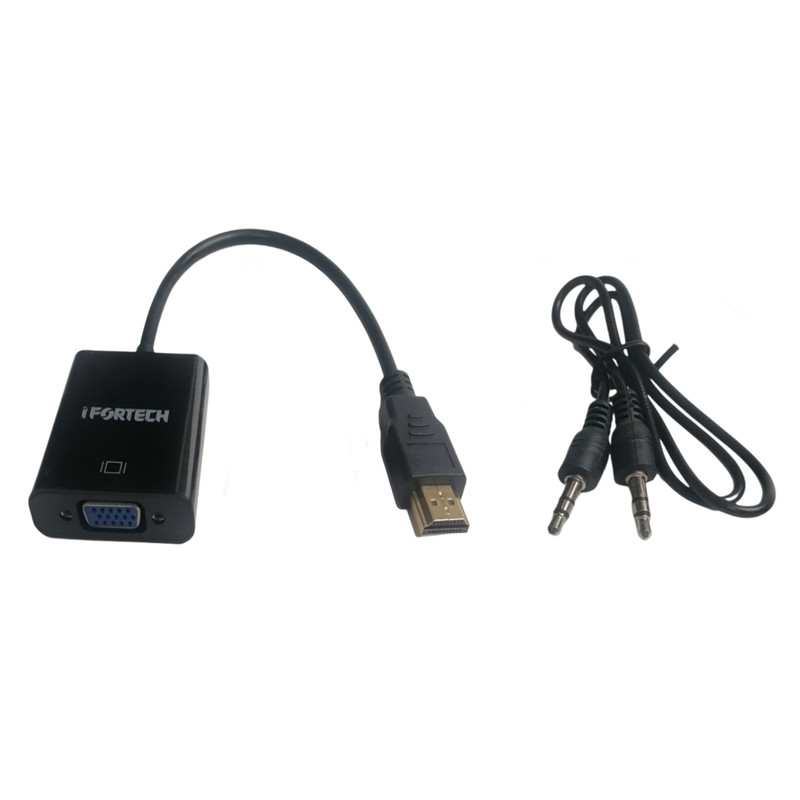 مبدل HDMI به VGA  آیفورتک مدل IF1 به همراه رابط صدا