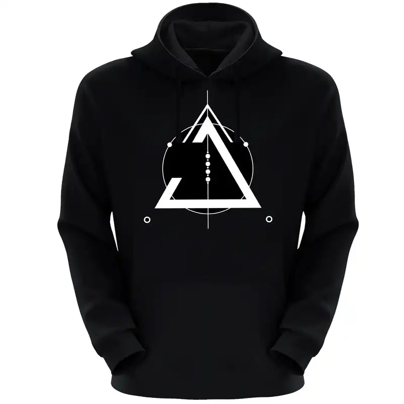 هودی زنانه مدل مثلث S54 رنگ مشکی