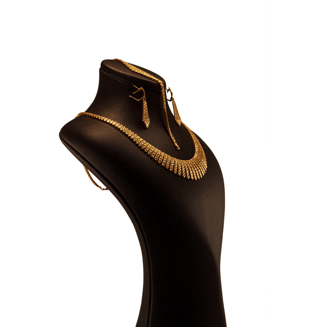 نیم ست طلا 18 عیار زنانه رستا گالری مدل FG544545