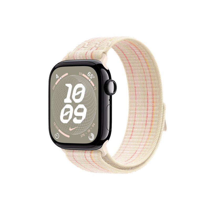 ساعت هوشمند اپل مدل Series 10 46mm Aluminum بند ورزشی Nike، مناسب برای ورزش، سنسور اکسیژن خون، شمارنده ضربان قلب، محاسبه مسافت طی شده، پایش وضعیت خواب، نمایش وضعیت آب و هوا، ضد آب