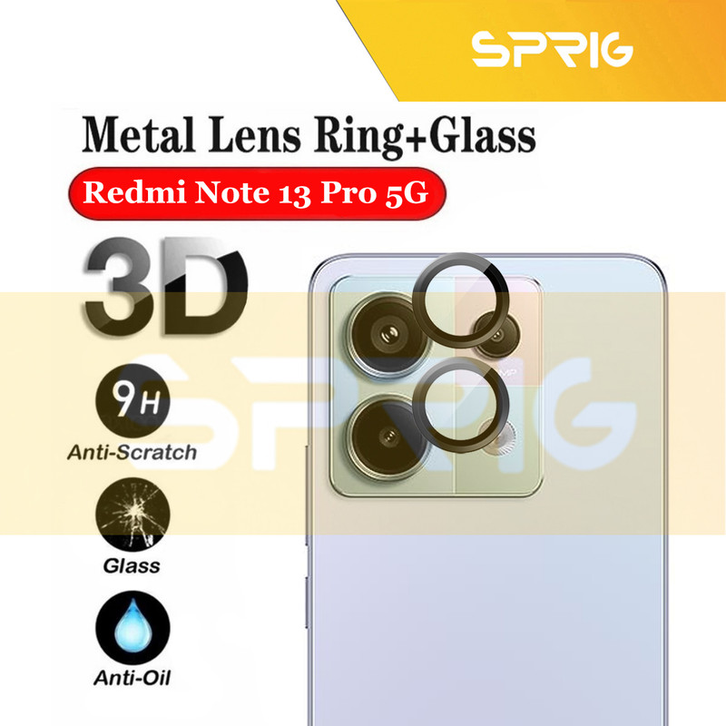 محافظ لنز دوربین رینگی اسپریگ مدل Ring Metal مناسب برای گوشی موبایل شیائومی Redmi Note 13 Pro 5G