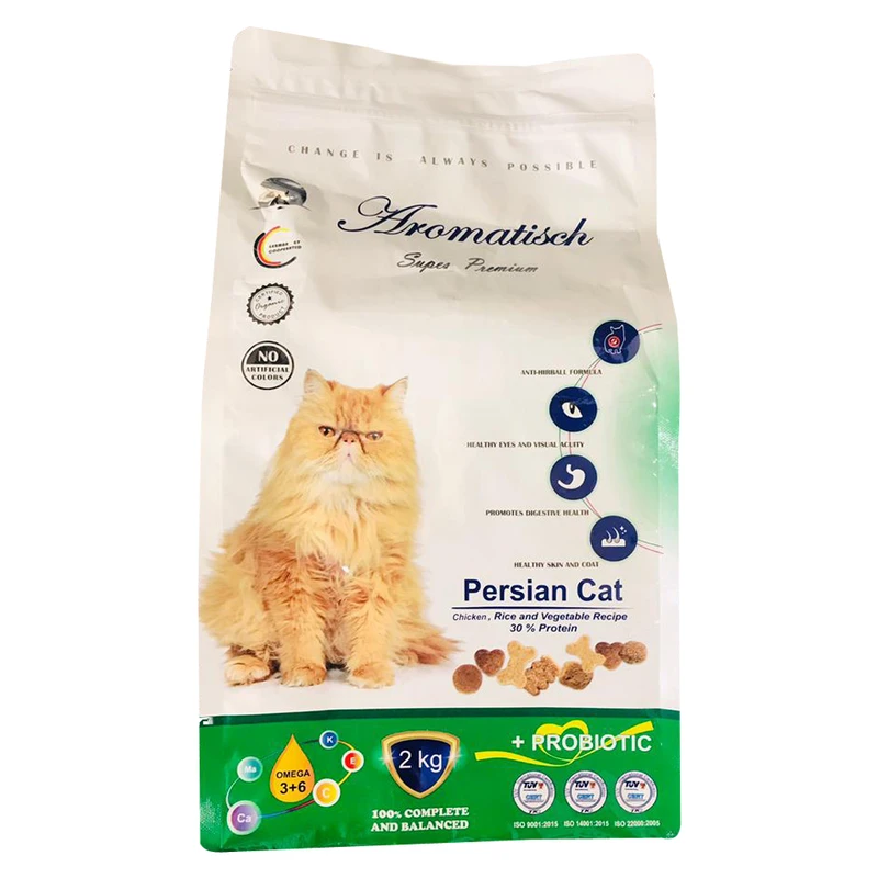 غذای خشک گربه آروماتیش مدل persian chicken وزن 2 کیلوگرم