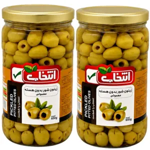 زیتون شور بی هسته انتخاب - 650 گرم