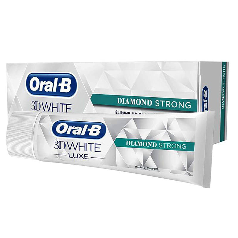 خمیر دندان اورال-بی سری 3D WHITE LUXE مدل Diamond Strong حجم 160 میلی لیتر