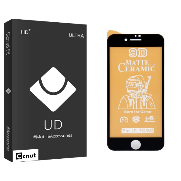 محافظ صفحه نمایش سرامیکی کوکونات مدل UD Black مناسب برای گوشی موبایل اپل IPHONE 7G/8G