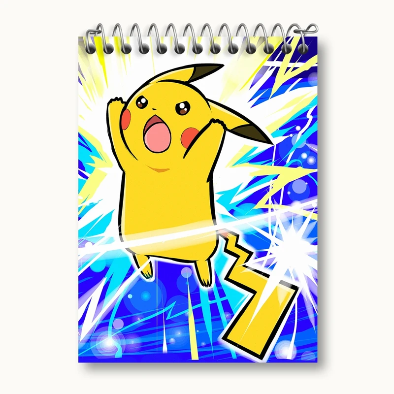 دفتر یادداشت 50 برگ خندالو مدل پیکاچو انیمه پوکمون کد 17412