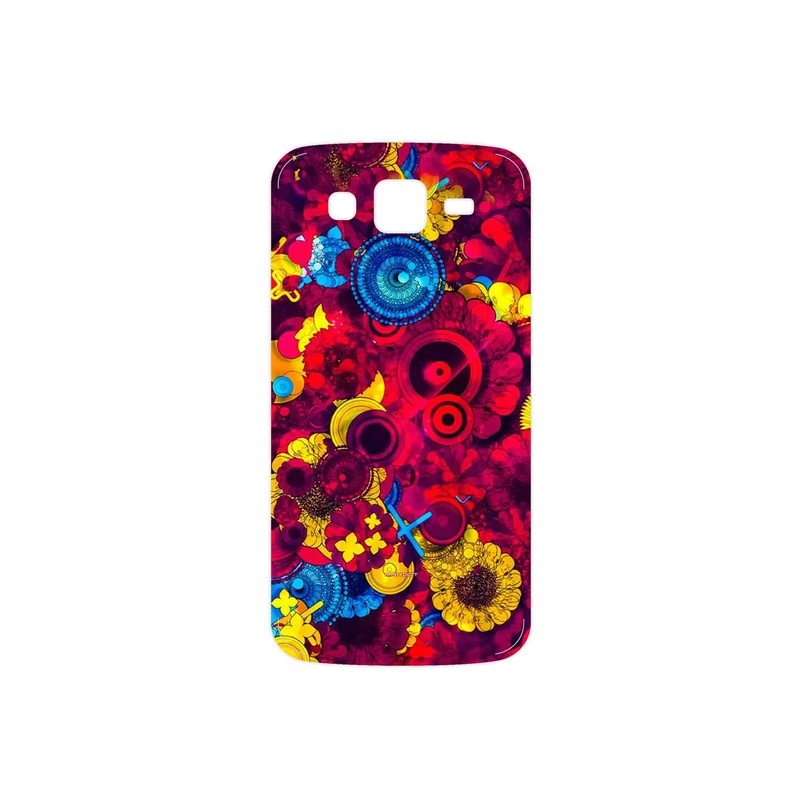 برچسب پوششی ماهوت مدل Vector Flower Garden Digital Art مناسب برای گوشی موبایل سامسونگ Galaxy Grand 2