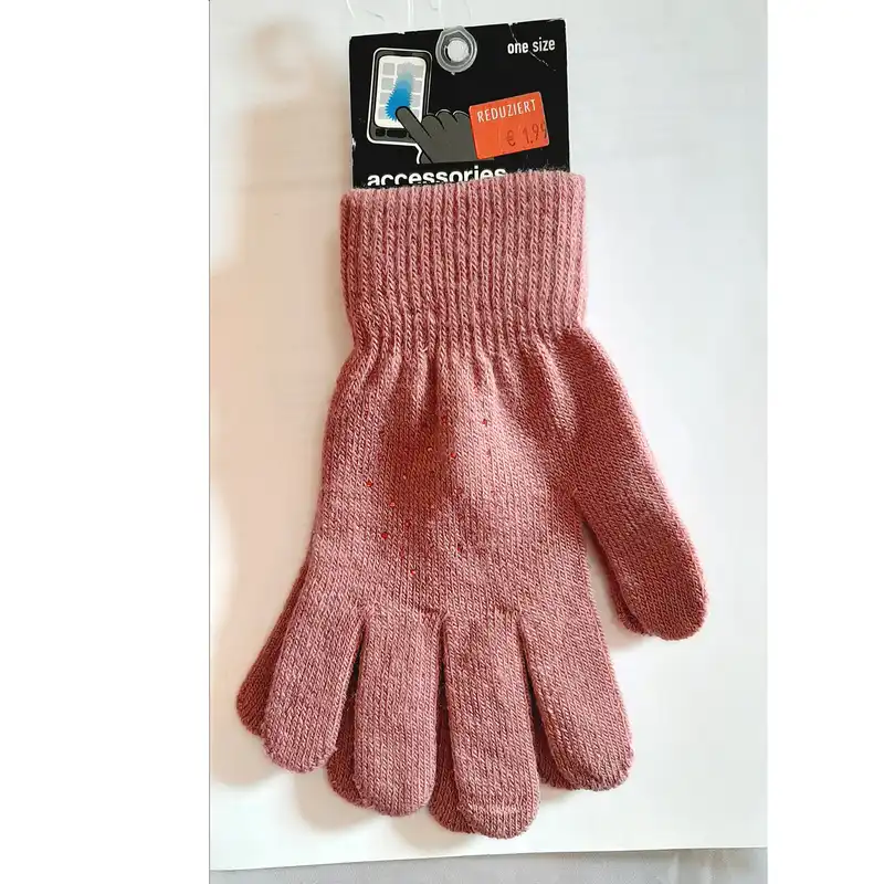 دستکش بافتنی زنانه اکسسورایز مدل نگین دار pk