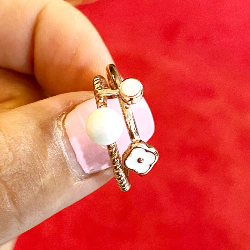 انگشتر دخترانه مدل Rg502 مجموعه 2 عددی