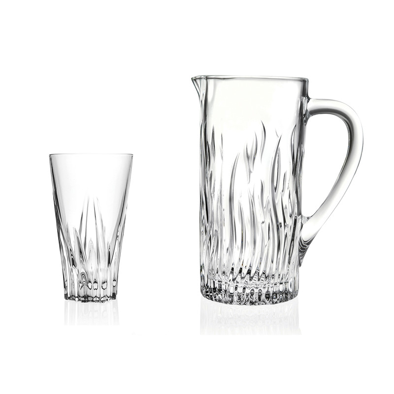 سرویس پارچ و لیوان 7 پارچه آر سی آر مدل فلوئنت