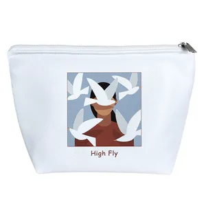 کیف لوازم آرایش دخترانه خندالو مدل دختر ومرغ دریایی کد H148