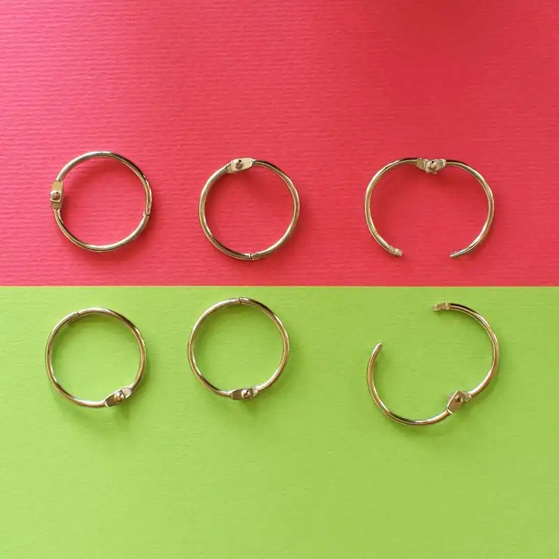 حلقه کلاسور مدل باز شو کد D30 بسته 6 عددی