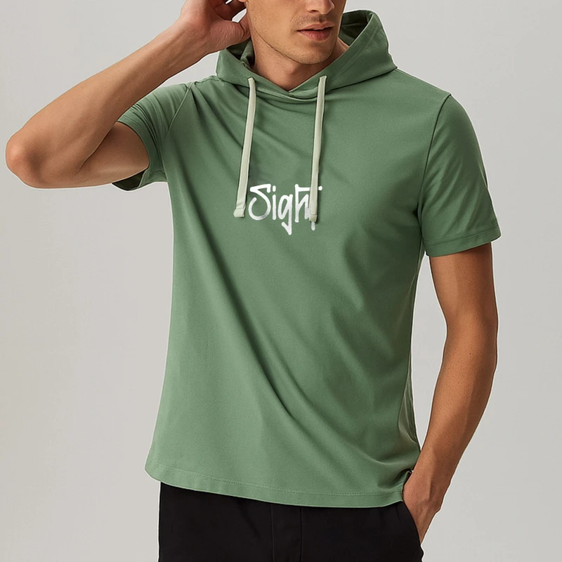 تی‌شرت کلاه‌دار آستین کوتاه مردانه مدل 14040311