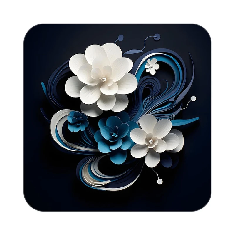 زیر لیوانی کاکتی طرح گل مدل mp19441