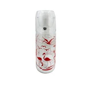 سرویس پارچ و لیوان 2 پارچه مانیا مدل نایت طرح فلامینگو کد 66