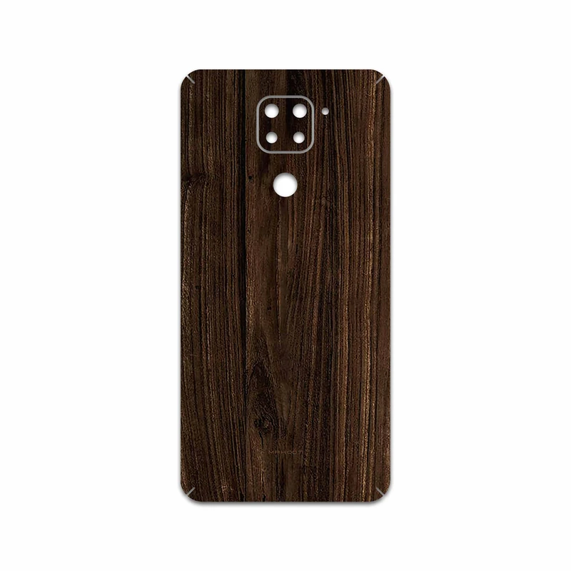 برچسب پوششی ماهوت مدل Dark Walnut Wood مناسب برای گوشی موبایل شیائومی Redmi Note 9