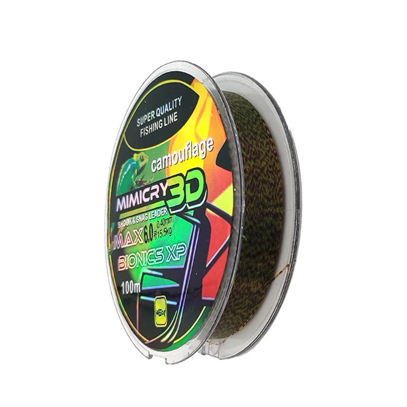 ریسه ماهیگیری کاموفلیج مدل 100 سایز 0.40 میلی متر