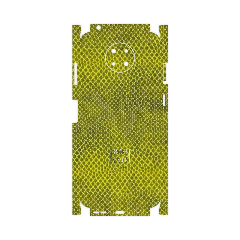 برچسب پوششی ماهوت مدل Yellow Snake Skin-FullSkin مناسب برای گوشی موبایل نوکیا G10
