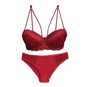 ست شورت و سوتین زنانه مدل 05 رنگ زرشکی