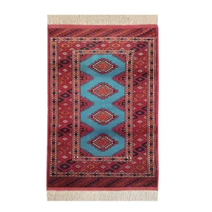 فرش دستباف یک متری طرح ترکمن مدل AA241