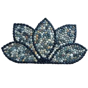 پادری طرح سنگی مدل نیم گل سایز 100x50 سانتیمتر