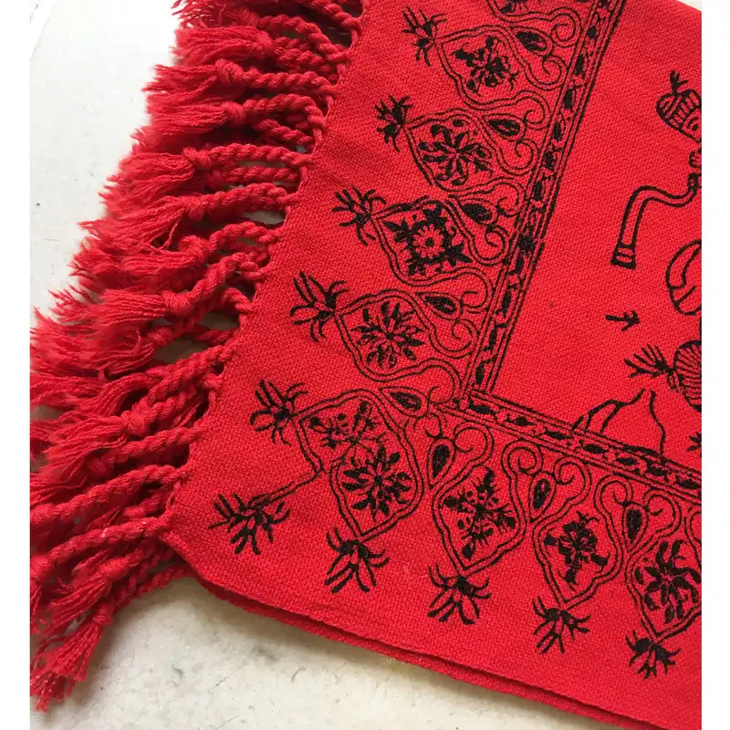 رومیزی قلمکار طرح چوگان کد K1