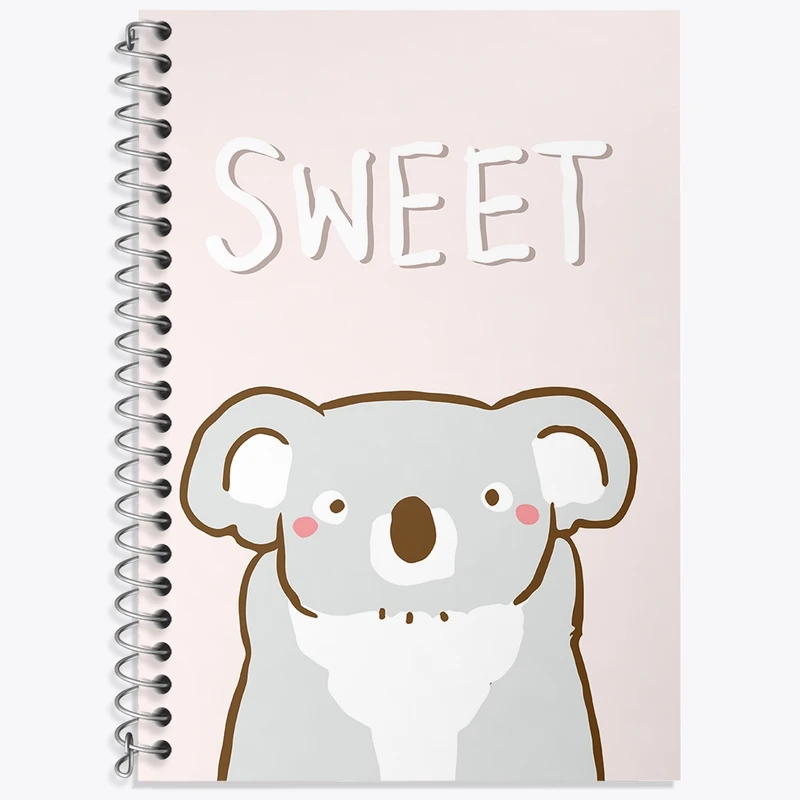 دفتر لغت 50 برگ خندالو طرح کوآلا کیوت کد N1370