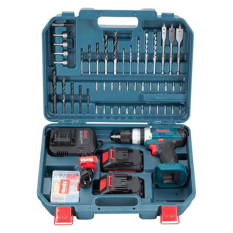 مجموعه 53 عددی دریل چکشی رونیکس مدل RS-8619 مجموعه 53 عددی دریل چکشی رونیکس مدل RS-8619