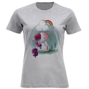 تی شرت آستین کوتاه زنانه مدل تکشاخ A65