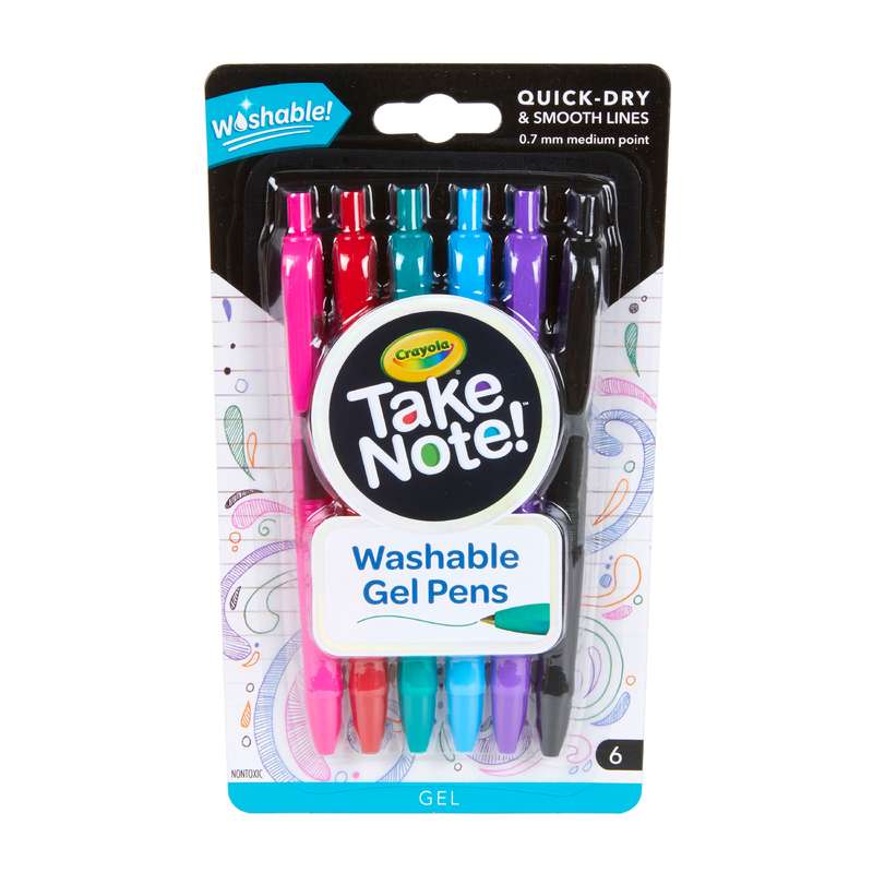 خودکار کرایوا مدل Washable Gel Pens کد 6505 بسته 6 عددی