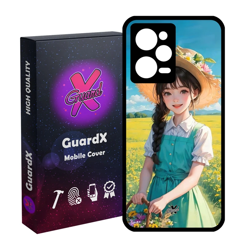 کاور گارد ایکس طرح دختر مدل Glass10662 مناسب برای گوشی موبایل شیائومی Redmi Note 12 Pro 5G/Poco X5 Pro 5G/Note 12 Pro Pro speed