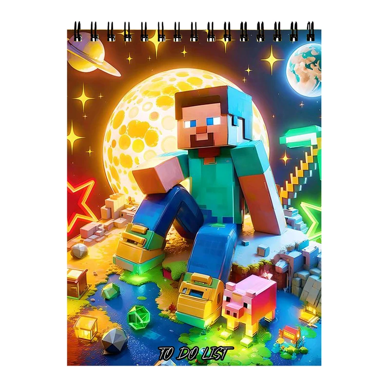 دفتر برنامه‌ریزی 60 برگ مدل ماینکرفت کد 111