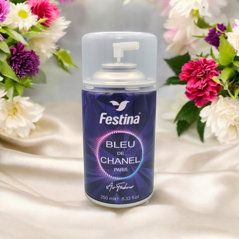 اسپری خوشبو کننده و تصفیه کننده هوا فستینا مدل Bleu De Chanel رایحه گریپ فروت حجم 250 میلی لیتر مجموعه شیش عددی