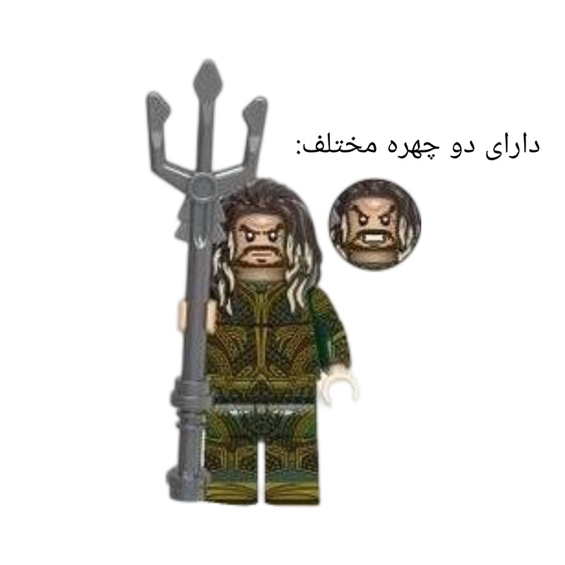 اکشن فیگور مدل آکوامن‌ طرح Aquaman مجموعه 2 عددی