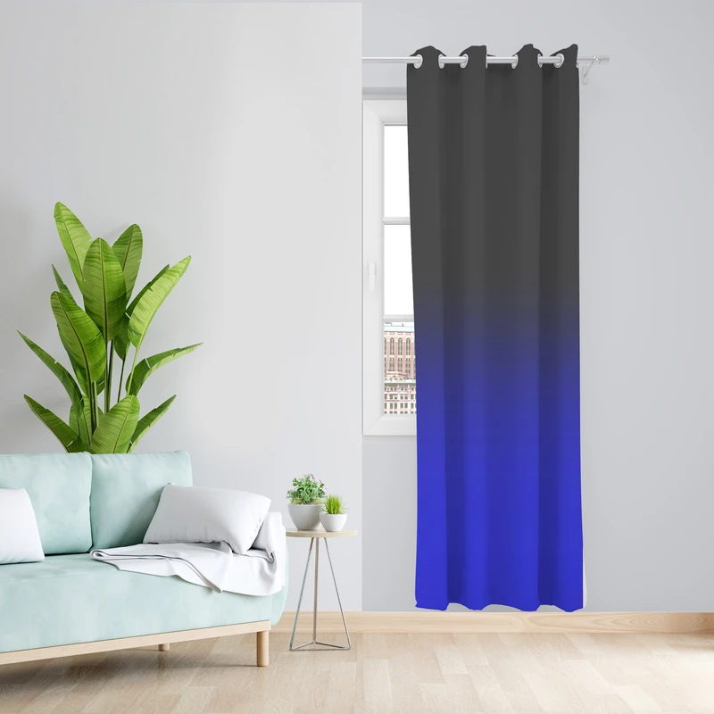 پرده طرح دو رنگ مدل مخمل پانچی کد 4203 z سایز 140x200 سانتی متر