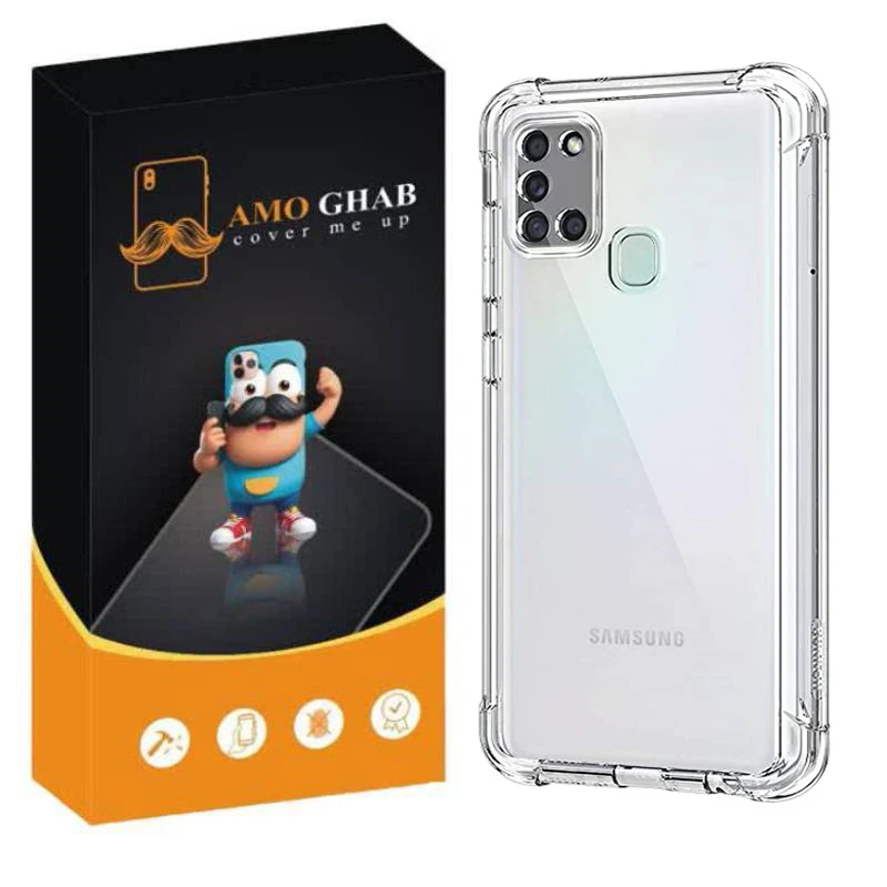 کاور عمو قاب مدل Crystal مناسب برای گوشی موبایل سامسونگ Galaxy A21s