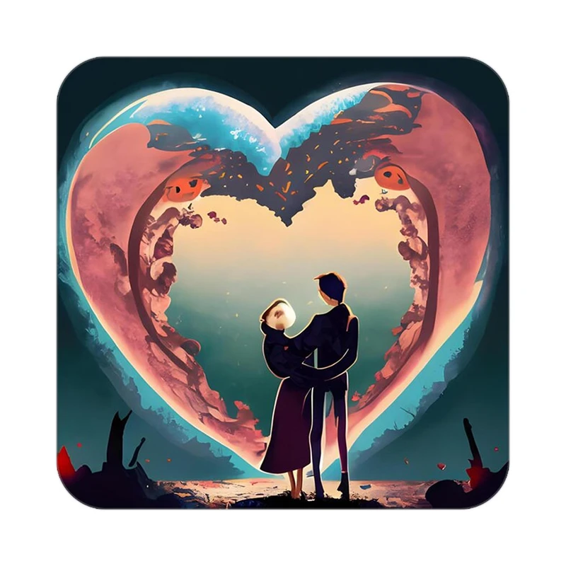 زیر لیوانی کاکتی مدل عاشقانه کد mp12445