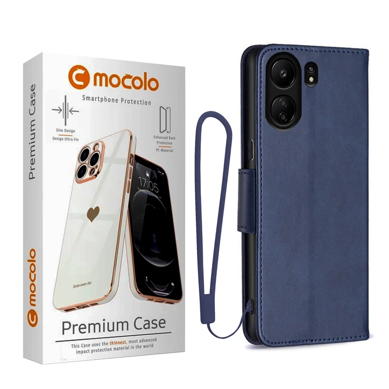 کاور موکولو مدل Flip Cover Strap مناسب برای گوشی موبایل شیائومی Redmi 13C به همراه بند