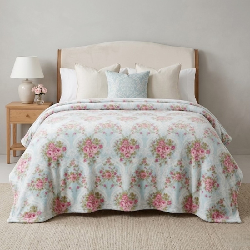 پتو 2 نفره انگلیش هوم مدل Rose Cluster سایز 240x220 سانتی‌متر